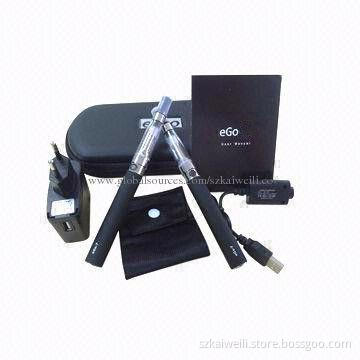 Ego Electronic Cigarette Starter Kit with 100 to 240V Input Voltages, Portable Pen Style